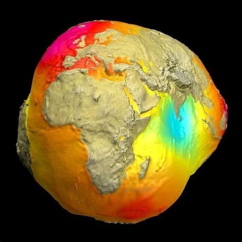 The geoid image of the Earth, also known as “Potsdam Gravity Potato ...