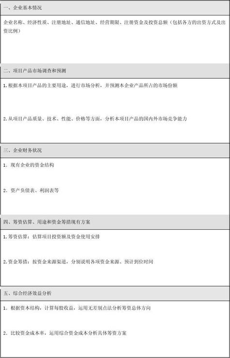 项目筹资可行性分析报告模板word文档在线阅读与下载无忧文档