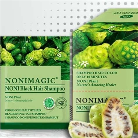 Jual Bsy Noni Magic Black Hair Shampo Harga Persachet Halal Original