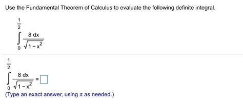 Solved Use The Fundamental Theorem Of Calculus To Evaluate Chegg