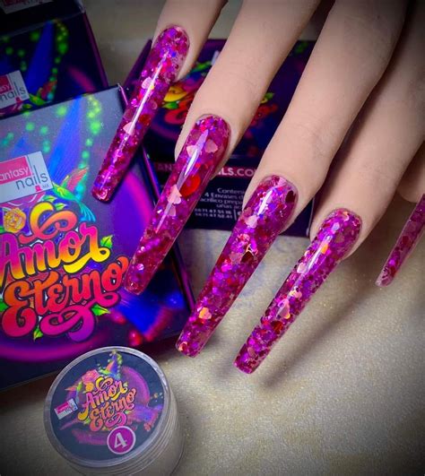 Coleccion De Acrilicos Amor Eterno Pzas Fantasy Nails Miss Cherry