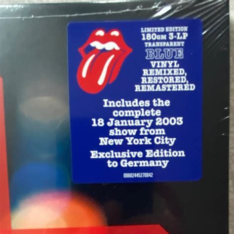 The Rolling Stones Licked Live In Nyc Limited Blue Vinyl Lp Vinylkoll