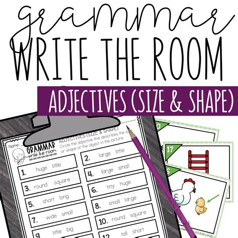 Adjectives For Size And Shape Activity For Grammar Made By Teachers