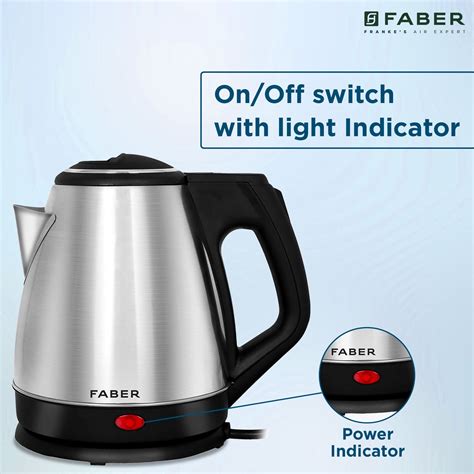 Buy FABER FK 1500 Watt 1 5 Litre Electric Kettle With Auto Shut Off