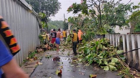 Angin Puting Beliung Dan Hujan Es Landa Depok Puluhan Rumah Rusak