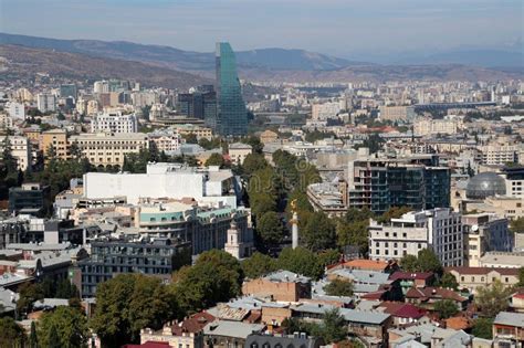 Panoramic View of Tbilisi, the Capital of Georgia Stock Image - Image ...