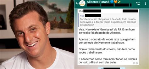 Empresa de Luciano Huck promove demissão em massa por whatsapp e sem