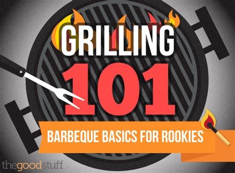 Grilling 101 Barbecue Basics For Rookies Infographic Thegoodstuff