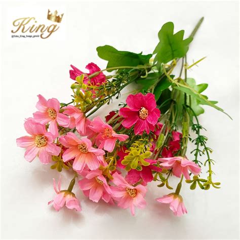 Jual Artificial Flower Holland Daisy Bunga Palsu Plastik Hiasan Ruang