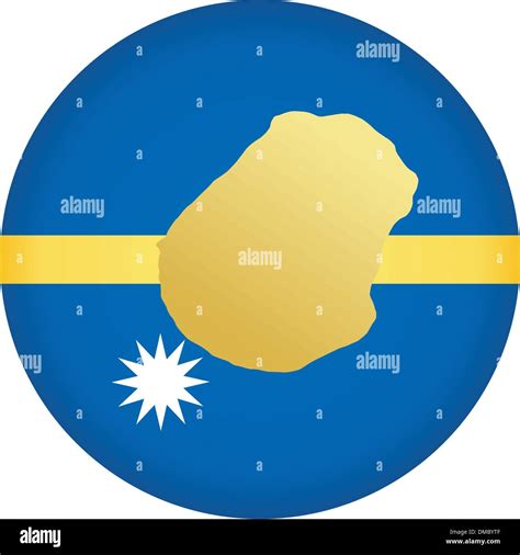 Flag Button In Colours Of Nauru Stock Vector Image Art Alamy