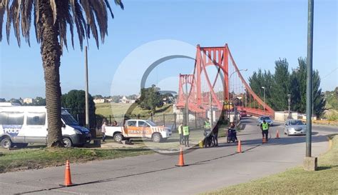 Operativo En El Puente Colgante Ecos Diarios Necochea