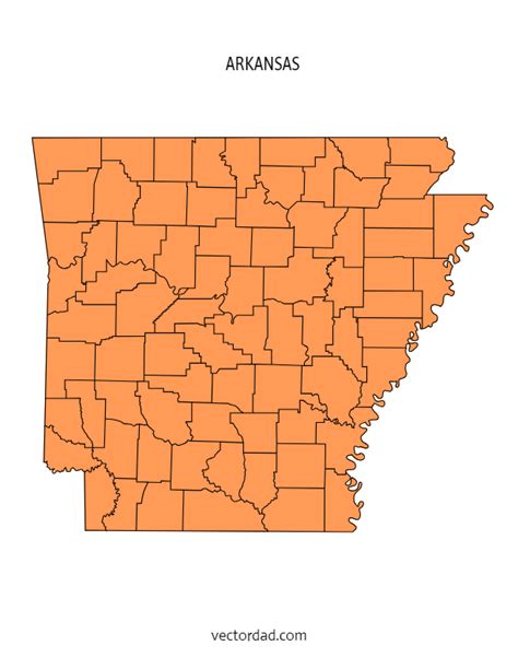 Arkansas County Map Editable Printable State County Maps