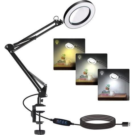 Lampe Loupe Avec Pince X Lampe Loupe De Table Avec Lampe De Travail