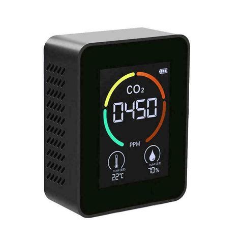 ᐉ Датчик CO2 воздуха/влажности/температуры Черный • Купить в Киеве ...