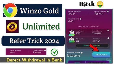 Winzo Gold Unlimited Refer Trick 2024 Winzo Gold Refer Trick Winzo