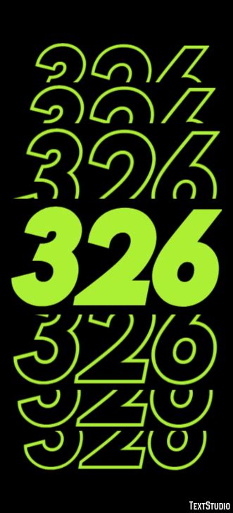 326 Text Effect and Logo Design Number