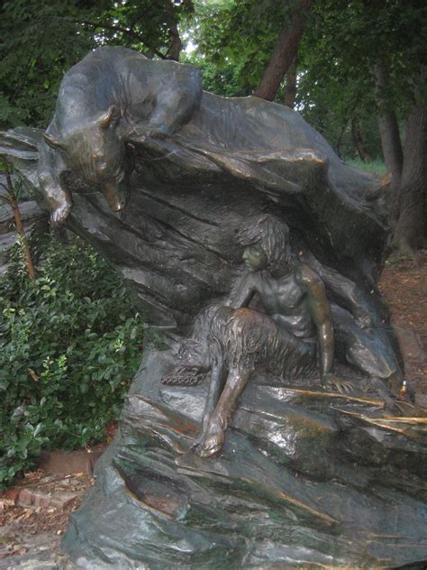 The bear and faun in Morningside Park | Ephemeral New York