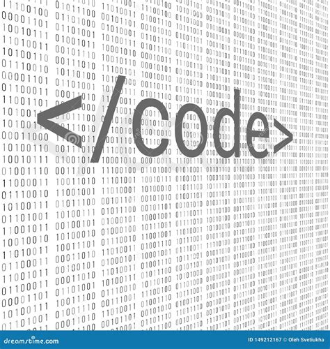 Binary Code Digital Technology Background Computer Data By And