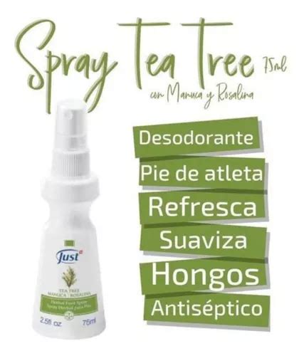 Spray Herbal Pies Con Tea Tree Manuca Y Rosalina 75 Ml Just MercadoLibre