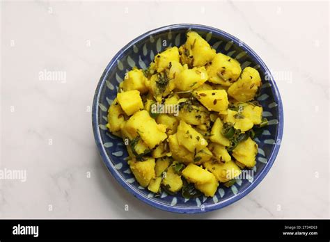 Indian Boiled Mashed Potatoes Curry Or Sabzi Alu Ki Sukhi Sabzi Also