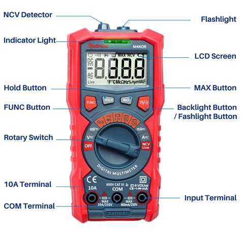 Buy AstroAI Digital Multimeter TRMS 4000 Counts Auto Ranging Ohmmeter