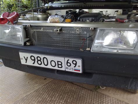 Сетка на радиатор — Lada 21099, 1,5 л, 2004 года | аксессуары | DRIVE2