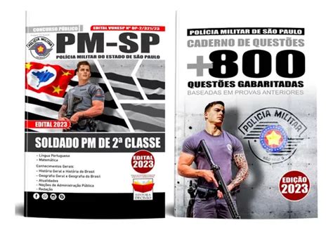 Kit Apostila Caderno De Questões Soldado 2ª Classe Pm Sp 2023