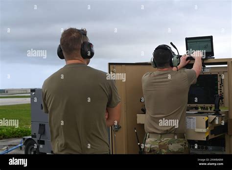 U S Air Force Th Wing Aircraft Maintainers Perform Engine Runs On A