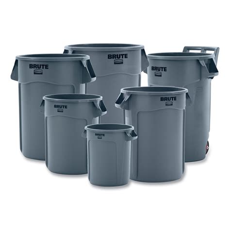 Rubbermaid® Commercial Vented Round Brute Container 55 Gal Plastic