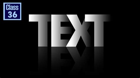 How To Make Text Effect With Reflection Powerful Dramatic