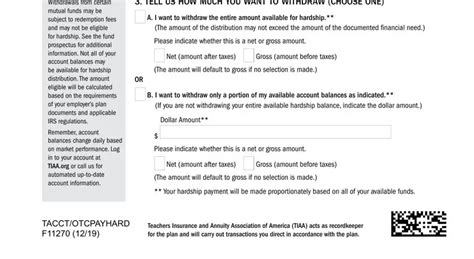 Tiaa Cref Form F11270 Fill Out Printable PDF Forms Online