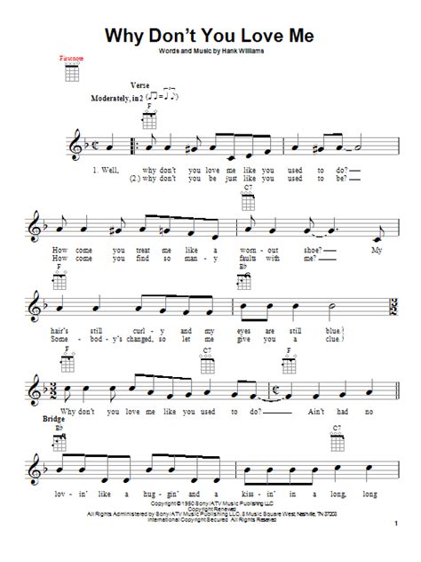 Why Dont You Love Me Sheet Music Direct