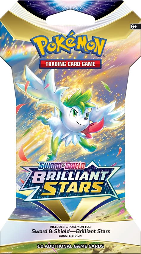 Brilliant Stars Sleeved Booster Pack Swsh09 Brilliant Stars Pokemon