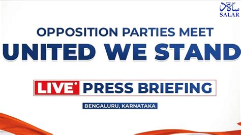 LIVE Press Briefing By United Like Minded Opposition Parties In