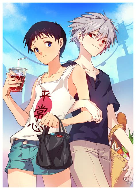Kaworu X Shinji Shopping Together By Matsuki Ringo On Deviantart