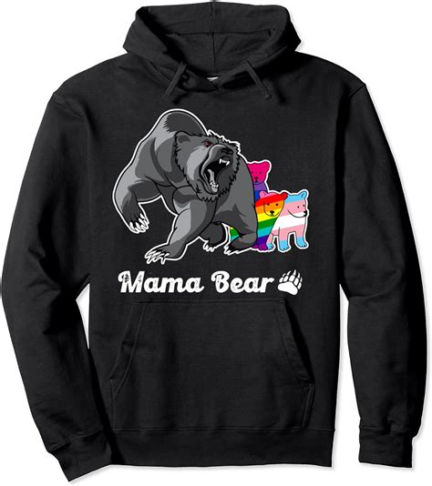 Mama Bear Lgbt Gay Trans Pride Support Lgbtq Desfile Sudadera Con