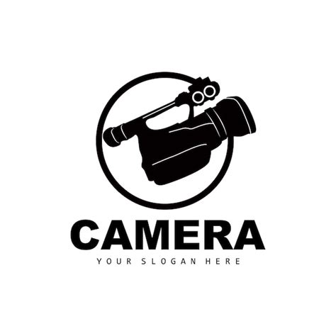 Logotipo da câmera cameraman design studio ícone de modelo de vetor de