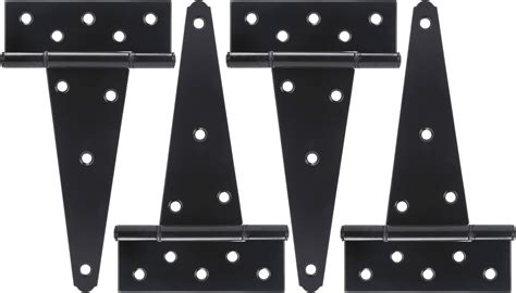 Inch Heavy Duty T Strap Shed Door Hinges Pcs Black Barn Door Gates