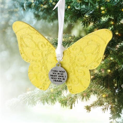 Purple Butterfly Memorial Ornament With Charm Sympathy T Etsy