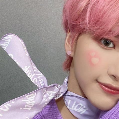 Seonghwa Details Pink Cheeks Cute Pink Pastel Aesthetic