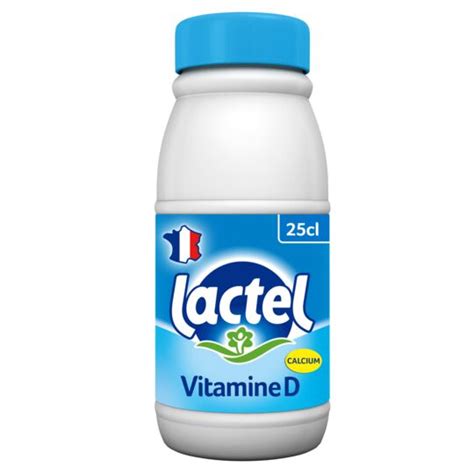 Lait Demi Ecr M Uht Vitamine D Lactel La Bouteille De Cl Prix