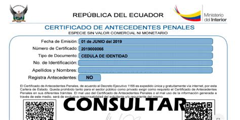 Consultar Record Policial Certificado De Antecedentes Penales 【2024