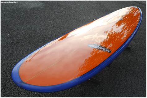 Swop Surfboards BLUE AND ORANGE LONGBOARD