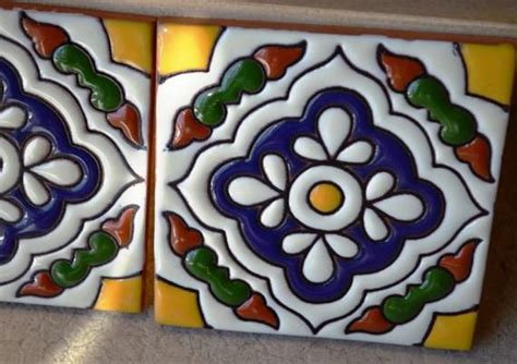 6 Azulejos Mexicanos Pintados a mano 4x4 o 6x6 Etsy España Mexican