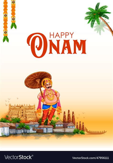 Onam celebration background for happy Royalty Free Vector