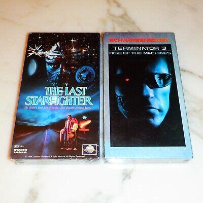 The Last Starfighter VHS Sci Fi 2 Tape Terminator 3 Lance Guest Nick