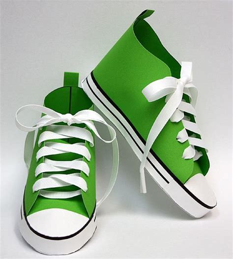 Baby Converse Paper Shoe Template Paper Shoes Shoe Template Baby