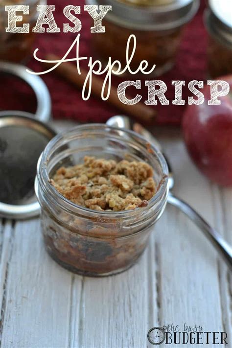 Easy Apple Crisp Recipe The Busy Budgeter