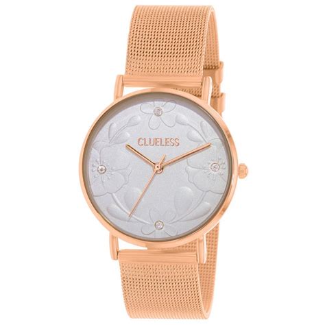 Montre Femme Clueless Bcl Bracelet Acier Rose Sur Bijourama