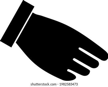 Hand Palm Vector Illustration Flat Illustration Stock Vector (Royalty ...